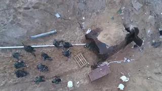 Tunel Hamasu. Ujęcie z nagrania udostępnionego przez armię izraelską