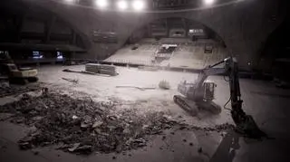 Hala Stulecia podczas remontu w 2011 roku