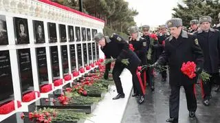 Aleja Szachidów w Baku, gdzie są pochowane ofiary radzieckiej interwencji 