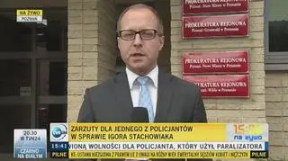 Zarzuty dla jednego policjanta w sprawie Igora Stachowiaka