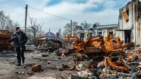 Ostrzelane były dworzec, szpital, muzeum. Zdjęcia z miasta odbitego z rąk rosyjskich okupantów