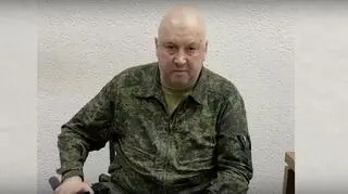 Siergiej Surowikin. Ujęcie z nagrania, skierowanego do wagnerowców   