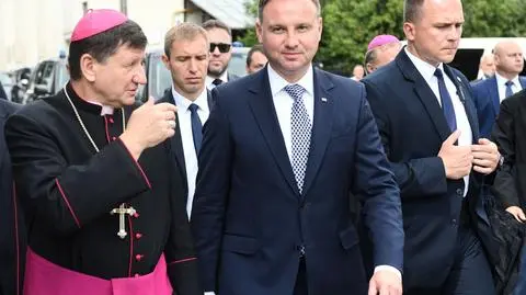 Prezydent Andrzej Duda przemawiał podczas wizyty na Wołyniu