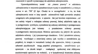Postanowienie Sądu Okręgowego w Rzeszowie w sprawie Mariusz Trynkiewicza