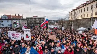 Protesty przeciwko kontrowersyjnym reformom rządu Roberta Ficy (zdjęcie archiwalne) 