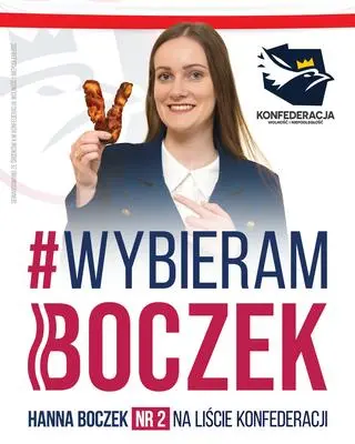 Plakat Hanny Boczek z wyborów parlamentarnych