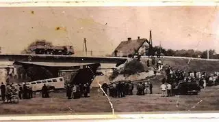 Photo of the bus after the accident