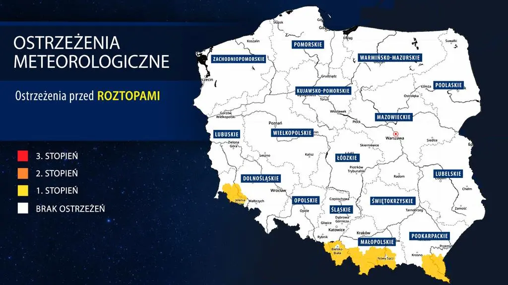 Aktualnie czytasz: Groźna pogoda na południu kraju. IMGW wydał alerty