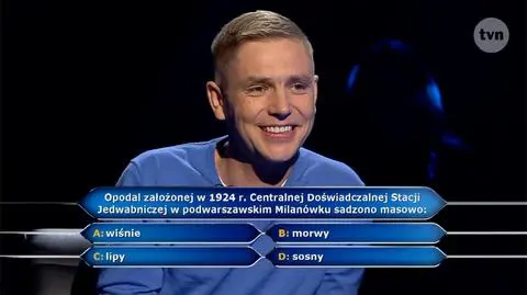 Pytanie w "Milionerach" za ćwierć miliona złotych o sadzonki