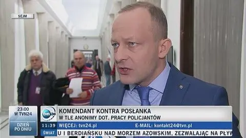 Poseł Platformy interweniuje u szefa KGP. Domaga się usunięcia ze służby komendanta