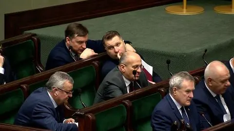 Zbigniew Ziobro i Przemysław Czarnek w Sejmie