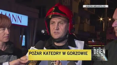 Strażak o działaniach prowadzonych w Gorzowie