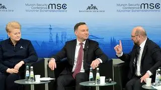 13.02.2016 | Prezydent Duda w Monachium. Spór o bezpieczeństwo oraz interesy