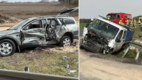 Poważny wypadek na DK 92 koło Nowego Tomyśla