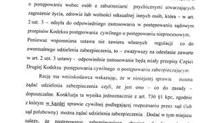 Postanowienie Sądu Okręgowego w Rzeszowie w sprawie Mariusz Trynkiewicza