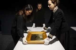 Obraz "Wiejskie chaty pośród drzew" Vincenta van Gogha