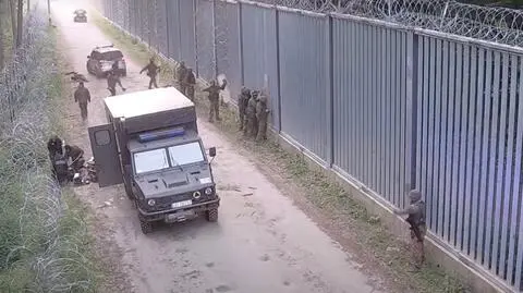 Atak cudzoziemców na polsko - białoruskiej granicy