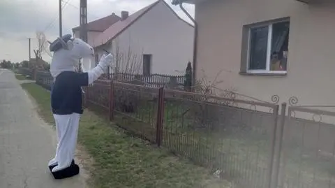 Koziołek Spoko odwiedził 5-letniego Filipa. 