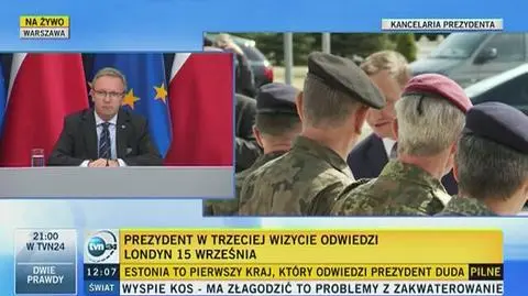 Plan zagranicznych wizyt prezydenta