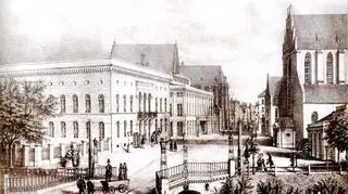 Ulica Świdnicka w XIX wieku, widok w stronę Rynku