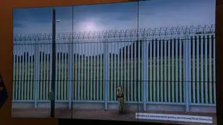 Wizualizacja zapory, która ma powstać na granicy z Białorusią