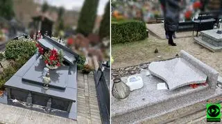 Zdewastowany cmentarz w Prabutach