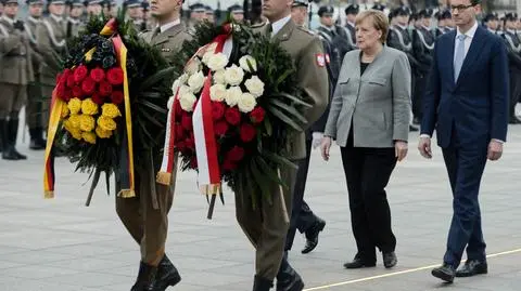 Merkel i Morawiecki złożyli wieńce przed Grobem Nieznanego Żołnierza
