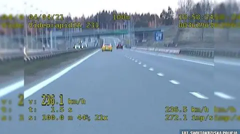 236 kilometrów na godzinę na liczniku. 24-letni kierowca zatrzymany