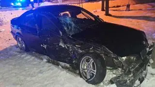 Jak ustaliła policja, kierowca bmw był w chwili wypadku pod wpływem alkoholu 