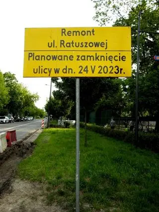 Ulica Ratuszowa. Zmiany w związku z remontem