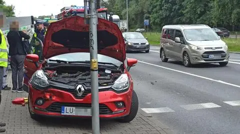 Ogromny korek po wypadku na Wisłostradzie. Jedna osoba trafiła do szpitala
