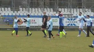 Mecz Hutnika Kraków z podopiecznymi stowarzyszenia Tęcza