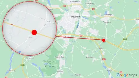 Naczepa runęła na drogę. Poranne utrudnienia na autostradzie A2