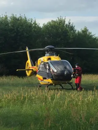 Na miejsce wyzwane zostało Lotnicze Pogotowie Ratunkowe