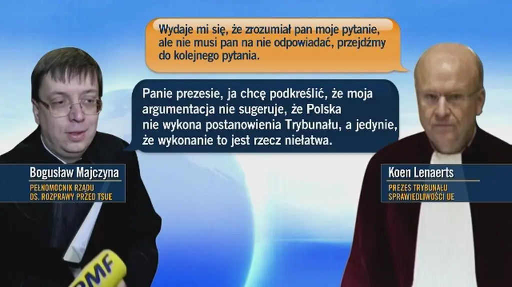 Wymiana zdań z prezesem TSUE