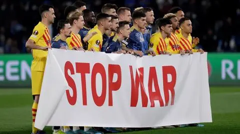 "Stop wojnie". Piłkarze Napoli i Barcelony z jasnym przekazem