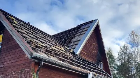 Pięcioosobowa rodzina ze wsi Załuki straciła dom w pożarze