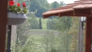 Górowo Iławeckie widok z Rynku na okoliczne pola