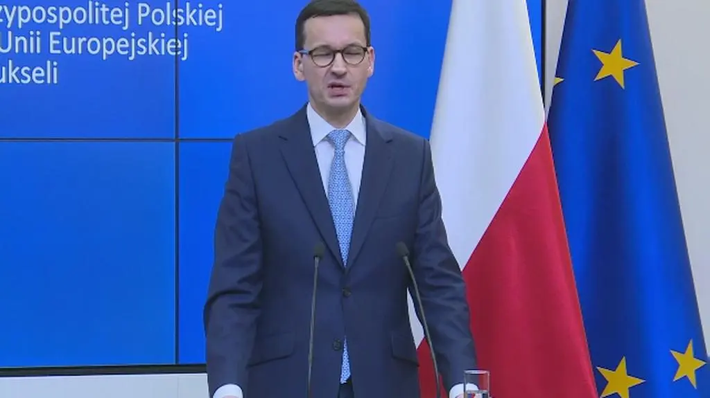 Całe wystąpienie premiera Morawieckiego po spotkaniu w Brukseli