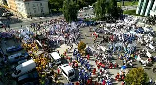 Protest pracowników ochrony zdrowia