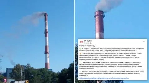Czarny dym nad miastem, elektrociepłownia wyjaśnia