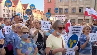 Protest w obronie wolnych mediów