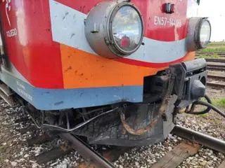 Pasażerom pociągu nic się nie stało