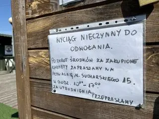 Wyciąg jest nieczynny 