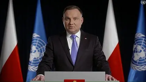 Andrzej Duda podczas debaty Rady Praw Człowieka ONZ