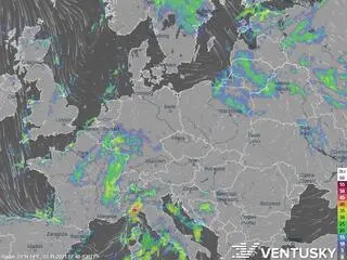 Zdjęcie radarowe - stan na godz. 7.40