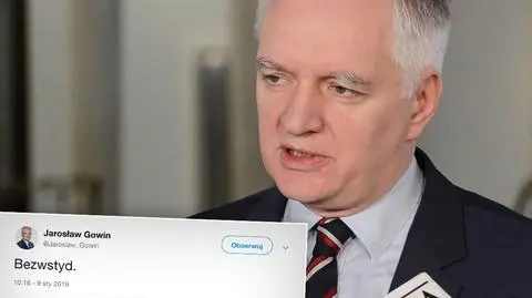 Politycy o wpisie Jarosława Gowina
