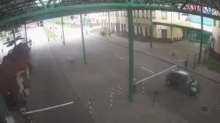 Mężczyzna staranował szlaban na przejściu granicznym