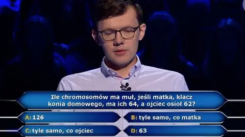 Pytanie o liczbę chromosomów muła za pięć tysięcy złotych