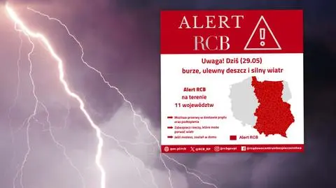 Alert RCB dla większości województw. "Możliwe przerwy w dostawie prądu"